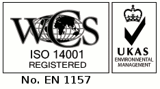 ISO14001 Enviromentally Aware, UKAS Environmental Management